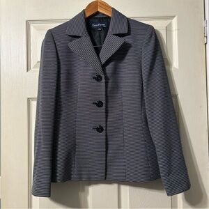 Evan-Picone Women's Suit Black And White | Size‎ 6 | Pre-owned